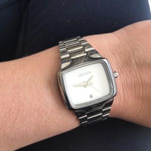 Nixon Women’s Small Player Silver Watch